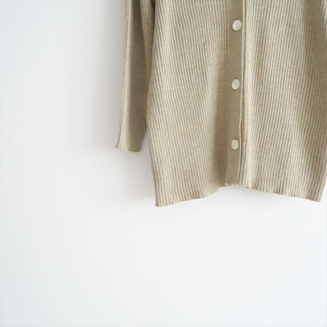 2022SS / Plage / JAZZ LINEN カーディガン / 22080922704020 / 2408-0312