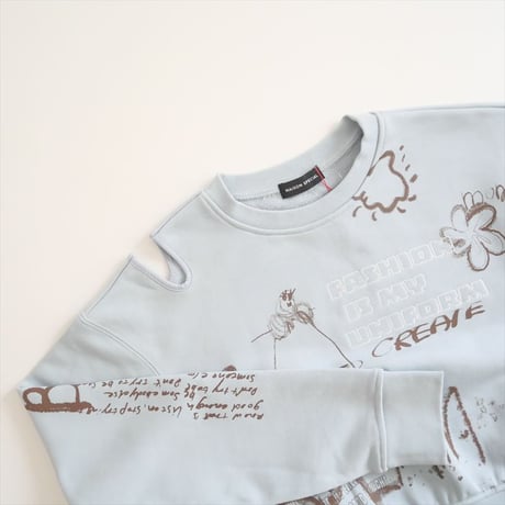 2024 / 未使用 / MAISON SPECIAL / Hand Drawn Dream Sweatshirt / 21241415804 / 2408-0482