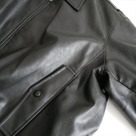 2025AW・人気完売品 CLANE FAKE LEATHER BALLOON JACKET 19101-0012 2604-0638