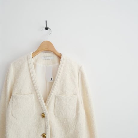 未使用 L'Appartement購入品 Col Pierrot Original Yarn Tweed Jacket 24010560512130 2605-0640