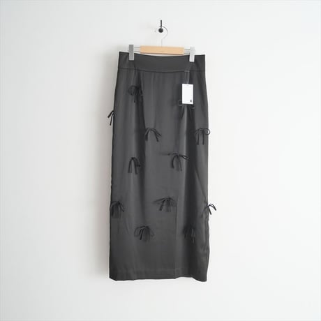 2024AW / SLOBE IENA / habi Ribbon Lineスカート / 24060912901040 / 2501-0947