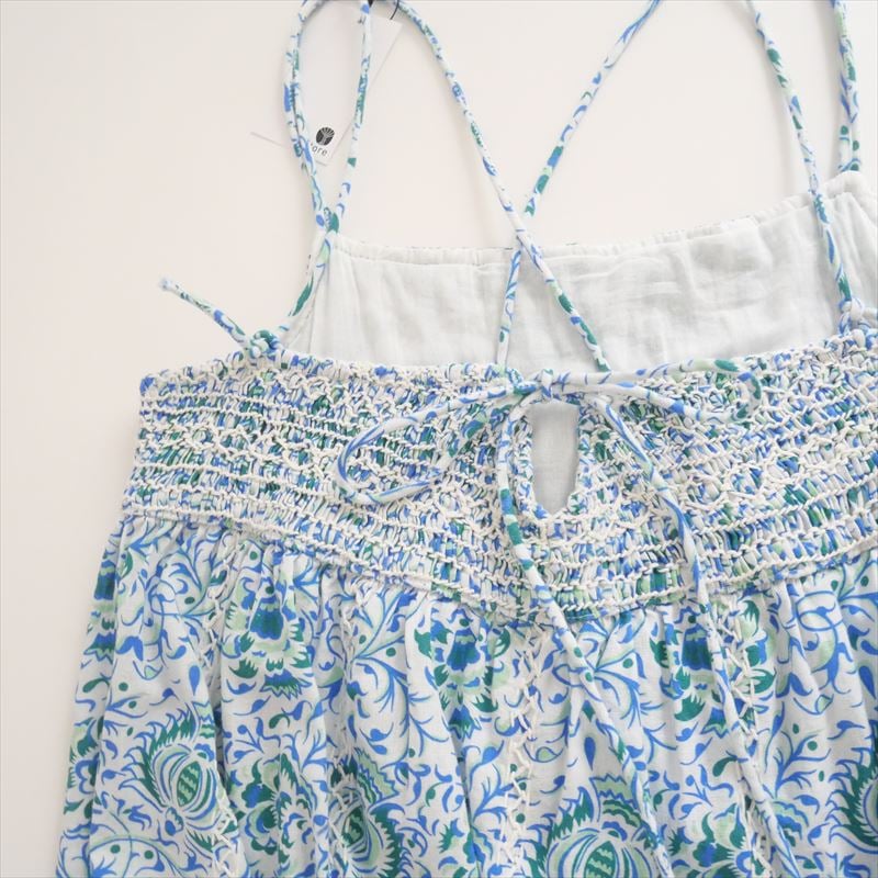 2023SS / SOULEIADO / コットンリネンプリント キャミソールワンピース  