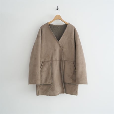 〇2022AW / Cloth＆Cross / フェイクムートン ショートコート / CO-L82 / 2503-0693