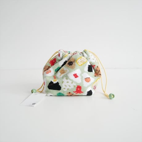 人気完売品 / FEILER / オムスビコロリン　マチ付き巾着 / L/OMK-233116 / 2602-0982