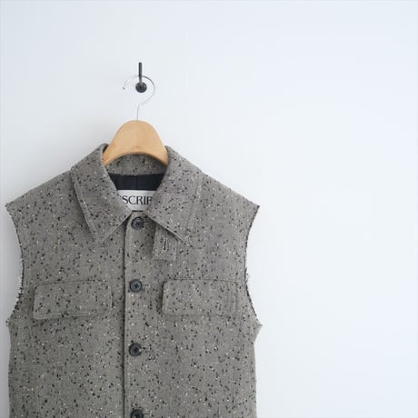 2023AW / INSCRIRE / ヘリンボーン ジレ / 123AW-JK38 / 2503-0591