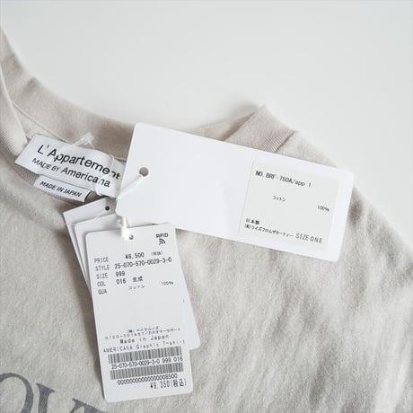 2025・人気完売品 / 未使用 / L'Appartement別注 / AMERICANA / Graphic T-shirt / 25070570002930 / 2603-0316