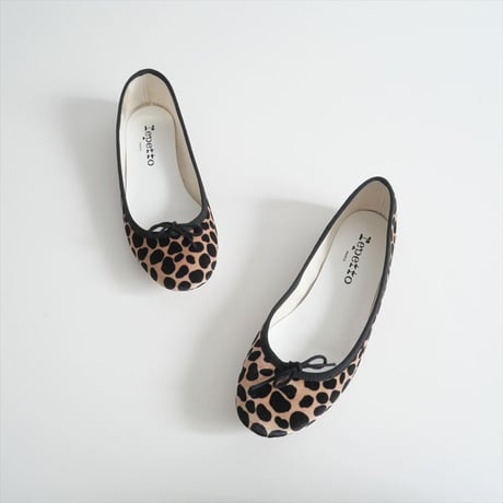2022AW / 日本限定品 / repetto / Cendrillon　ベロアレオパードバレエシューズ / 2402-0329