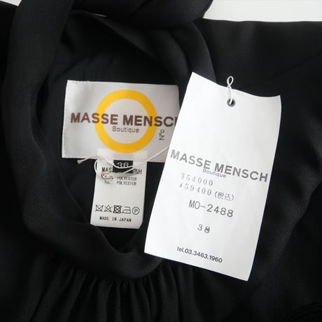 2023AW / MASSE MENSCH / バックボウワンピース / 2406-0264