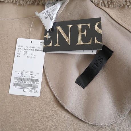 2024AW・人気完売品 / L'Appartement購入品 / ENES / ALICE COAT / 24020570001730 / 2502-0023