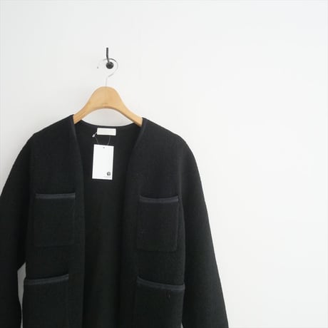 〇継続販売品 / Ballsey / TOMORROWLAND / ウールナイロンブークレー フロントオープンカーディガン / 11022402703 / 2507-0946