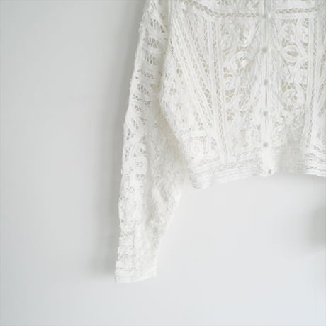 2023AW・人気完売品 / IENA LA BOUCLE / バテンレース ブラウス / 23051914373140 / 2412-0722