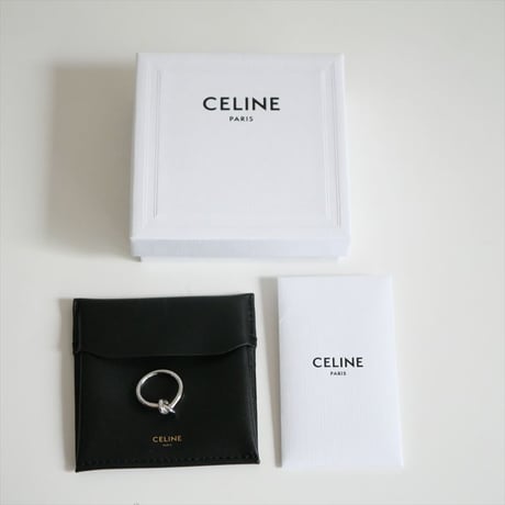 継続販売品 / CELINE / ノット リング / ロジウムフィニッシュ ブラス / 2505-1045