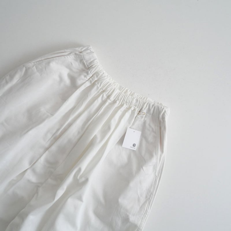 ゴーシュ / ゴーシュ | カツラギ 8分丈ワイドパンツ | 2 | ホワイト  