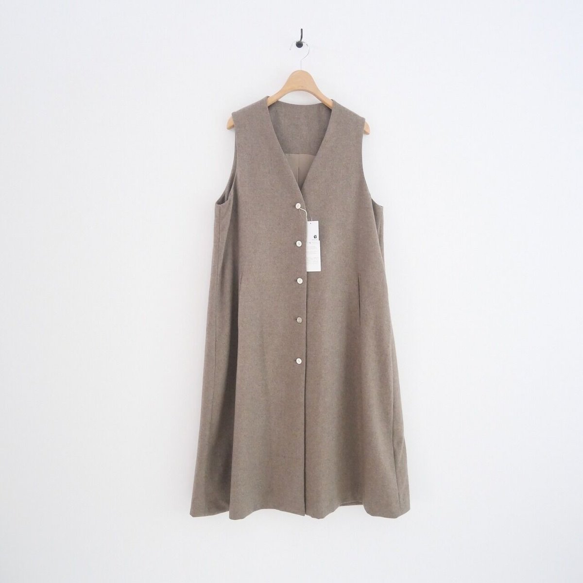 2021AW 未使用 / ARTS&SCIENCE / Trapeze linen vest 