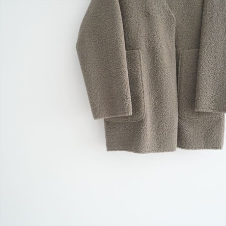 〇2022AW / Cloth＆Cross / フェイクムートン ショートコート / CO-L82 / 2503-0693