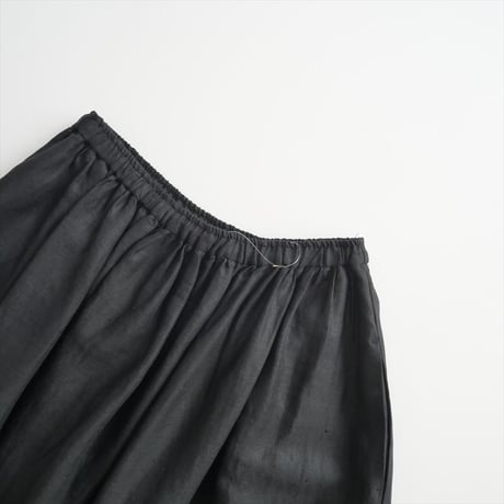 継続販売品 / edit & co. / French Linen Frilled Hem Gather Skirt / E22-9001 / 2405-0540