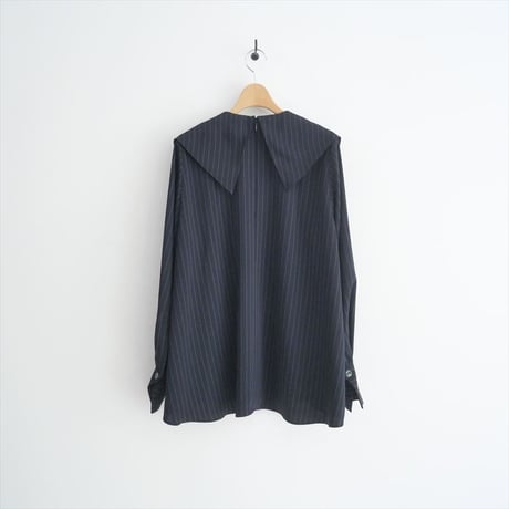 2024・人気完売品 / ENFOLD / STRIPE PLEATS PULLOVER / 300HS530-0790 / 2505-0004