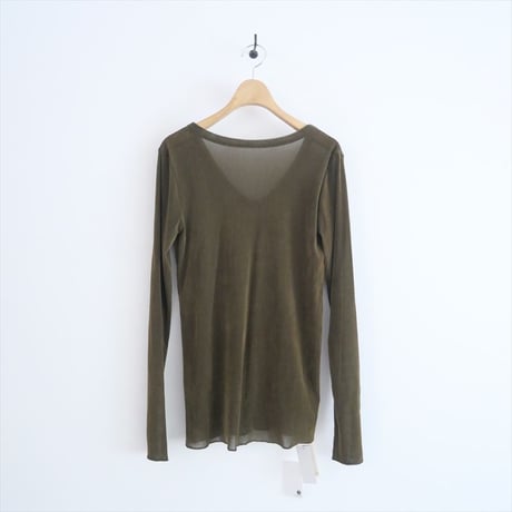 2024AW今季 / 未使用 / Whim Gazette / フロッキーバックシャンカットソー / WGZ1041106A0012 / 2410-0540