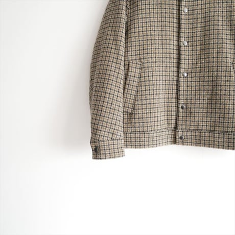 2022AW / R&D.M.Co-/OLDMANS TAILOR / omt-aw807 TWEED BOA BLOUSEN GUN CLUB CHECK / 2500-0358