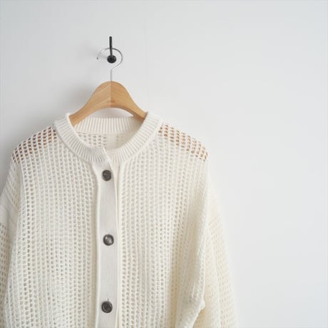 2023SS・人気完売品 / ADAM ET ROPE / パターンメッシュカーディガン / GAK03220A / 2410-0798