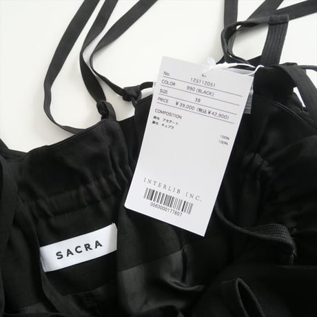 2025SS今季 / 未使用 / SACRA / ACETATE BRIGHT TWILL SALOPETTE / 125112051 / 2506-0246