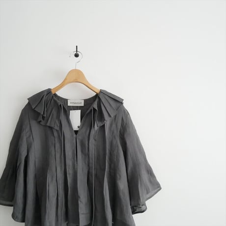 2026SS今季 DEPAREILLE RAMIE PLEATS SHORT SLEEVE BLOUSE B1162AFB331 2606-0678