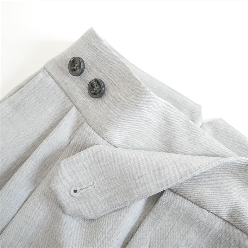 2025SS 未使用 KEINA RITA Wool W Tuck Belted Wide P