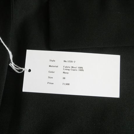 継続販売型 / 未使用 / Col Pierrot / WOOL SURGE DOUBLE ジャケット / 1235-2 / 2510-0021