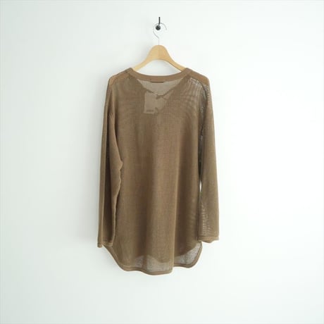 2025SS PHEENY Basket mesh lace up L/S PS25- CS142605-2158