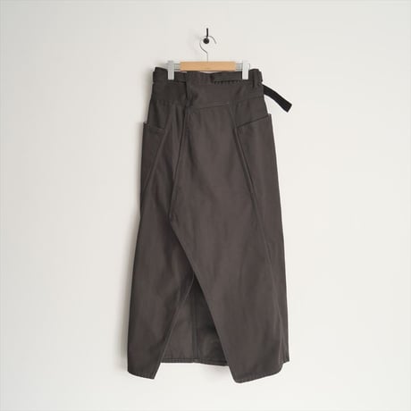 2024AW / beautiful people / color denim long skirt / 1435107011 / 2501-0289