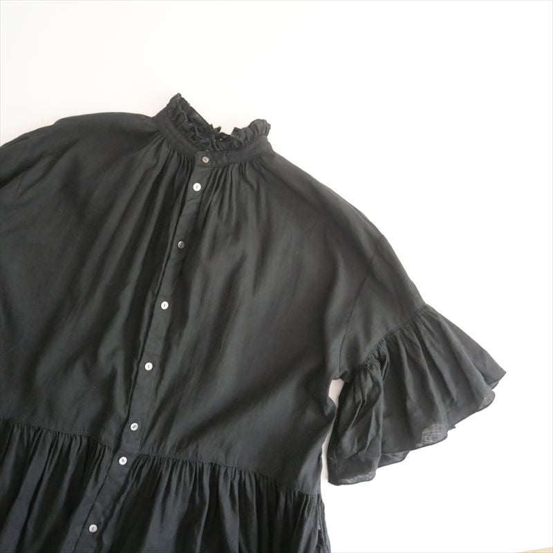 2023 / 未使用 / nest Robe / UpcycleLino 天然染め フレアギャ