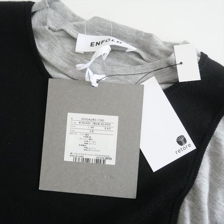 2023AW / 未使用 / ENFOLD / FAKE-LAYERED PULLOVER / 300GA280-1760 / 2508-0114