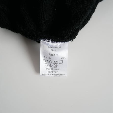 2024AW / ARGUE / ALLUMO SWEAT SET UP / AR24AW-AP020 / 2512-0142