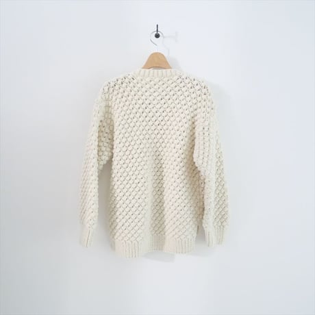 〇2024AW・人気完売品 / GALERIE VIE / ポップコーンハンド クルーネック カーディガン / 23024402721 / 2506-0688