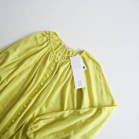 2025SS今季新作 / 未使用 / atelier naruse / cotton hemp gather cut&sewn cardigan / na-f07090 / 2503-1044