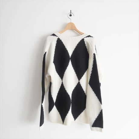 2023AW / SPICK&SPAN / ビッグダイヤインターシャニット / 23080200638040 / 2409-0457