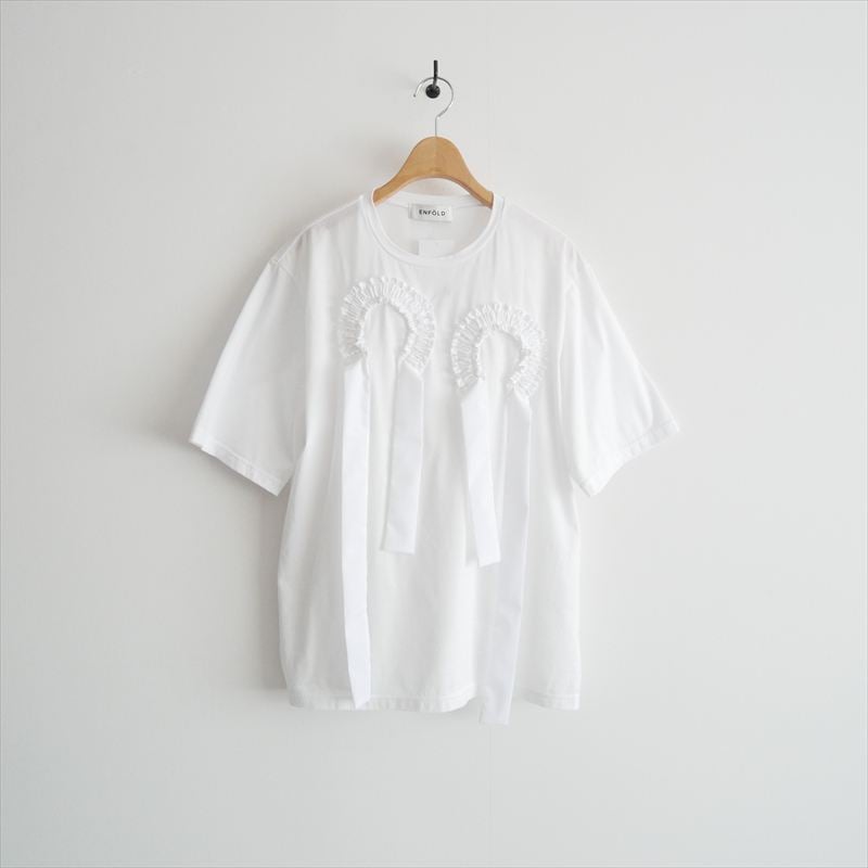 2026SS今季 / ENFOLD FRILL EMBLEM T-SHIRT 300JS580