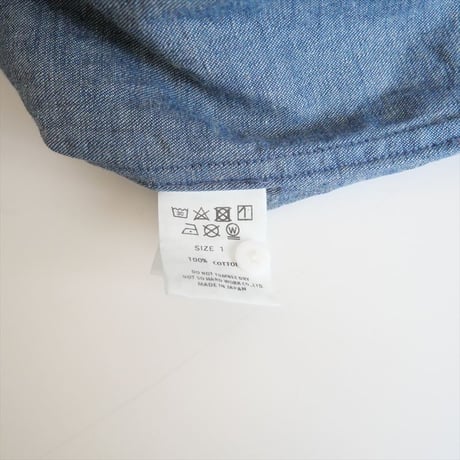 2024SS・人気完売品 / TOUJOURS / Ruffle Shirt  デニムフリルシャツ / MM41LS01 / 2411-0807