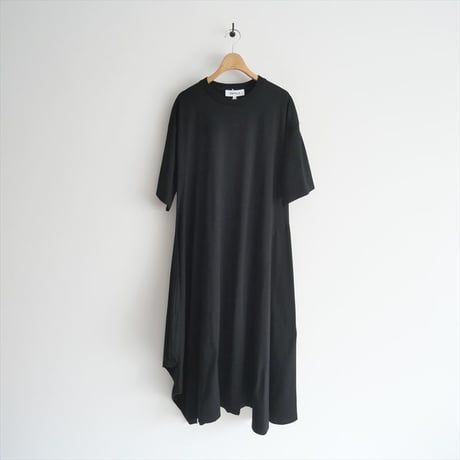 2022 / 未使用 / ENFOLD / シルケット天竺 アシンメ5分袖DRESS / 300FA883-0170 / 2410-1122