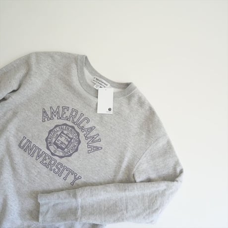 2022AW / L'Appartement別注 / AMERICANA / College C/N Sweat / 22070560104230 / 2509-0041
