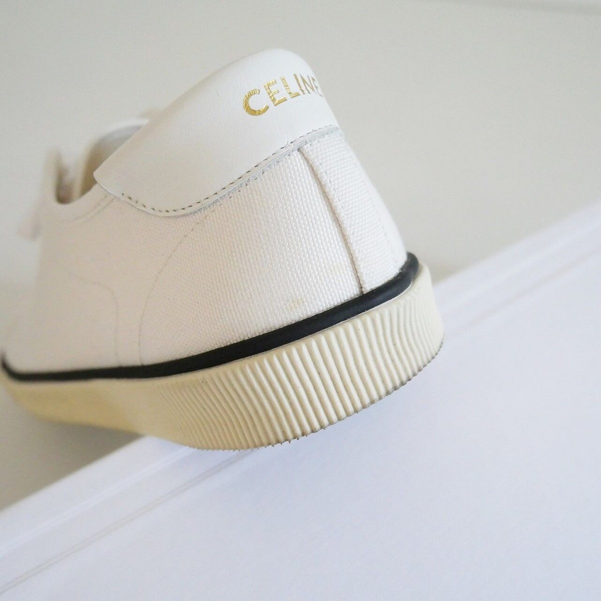 2022 / CELINE / トゥキャップ付きCELINE ブランク レースアップ ロース 