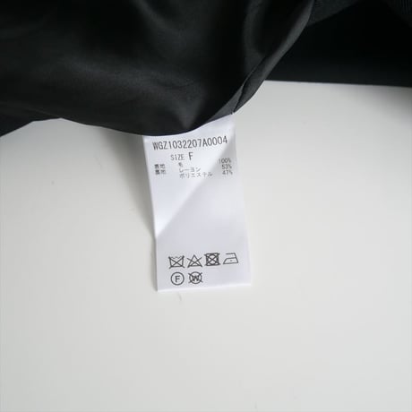 2023AW / 長谷川京子さんコラボ / Whim Gazette / カラーレスジャケット / WGZ1032207A0004 / 2404-0969