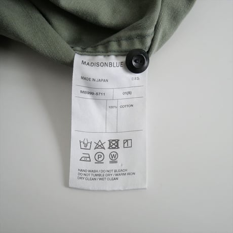 継続販売品 / MADISONBLUE / HAMPTON BACK SATIN SHIRT / MB999-5711 / 2410-1487