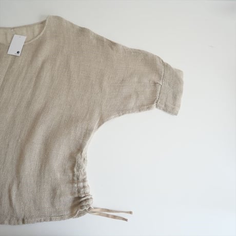2024SS / ERIKO YAMAGUCHI / Matou Drawstring Tops Jute Linen / 2506-0643