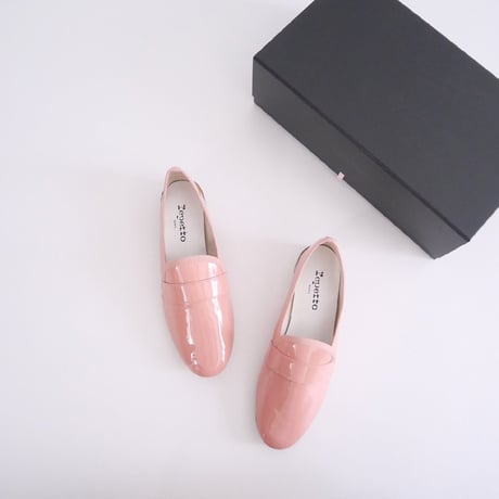 2022 未使用 / repetto / Michael Loafers【New Size】Patent Rose /  2208-0670