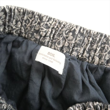 2024AW・人気完売品 / SOIL / CORDUROY FLOWER PRINT SK / NSL24534 / 2505-1070