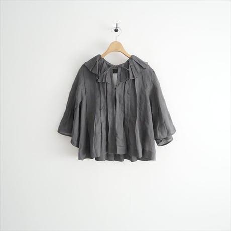 2026SS今季 DEPAREILLE RAMIE PLEATS SHORT SLEEVE BLOUSE B1162AFB331 2606-0678