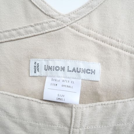 2021SS / UNION LAUNCH / コットンリネン オーバーオールワンピース / 3310300243 / 2404-0364