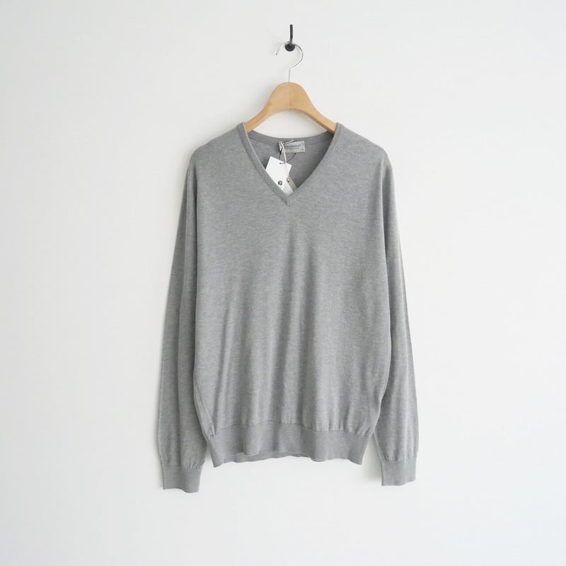2022 未使用 / JOHN SMEDLEY / CAMLIN 30G 長袖 Vネックニット