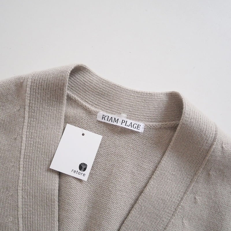 2022AW今季 / R'IAM / Plage / Washable WOOL カーディガン 2022AW今季 / R'IAM / Plage / Washable WOOL カーディガン